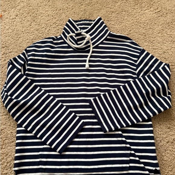 J. Crew Blue and White Turtleneck Sweater nwot - Picture 1 of 6